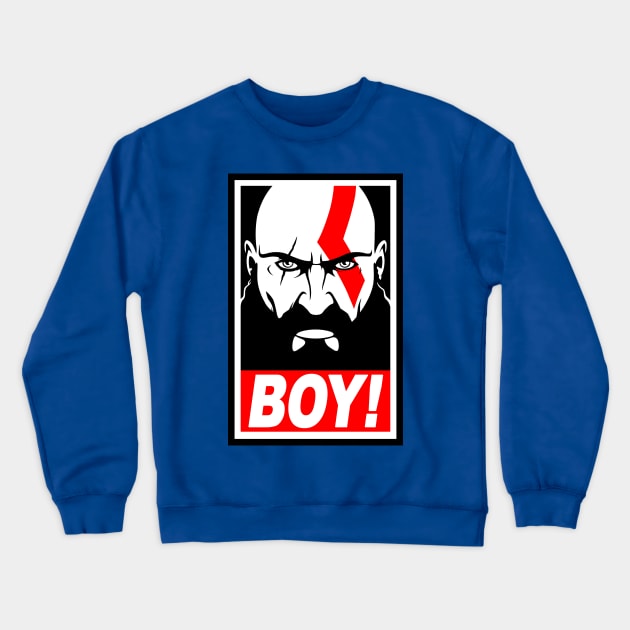 BOY! Crewneck Sweatshirt by wloem